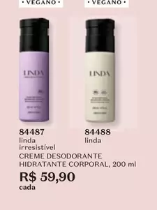 Oferta de Linda - Creme Desodorante Hidratante Corporal por R$59,9 em O Boticário