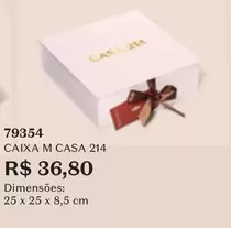 Oferta de Casa - Caixa M por R$36,8 em O Boticário