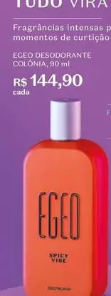 Oferta de De   - Fragrâncias Intensas Pimientos Momentos De Curtição por R$144,9 em O Boticário