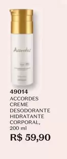 Oferta de Accordes - Creme Desodorante Hidratante Corporal por R$59,9 em O Boticário