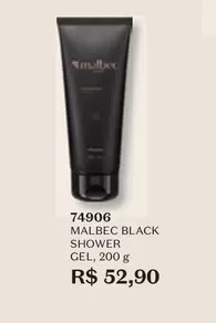 Oferta de Malbec - Black Shower Gel por R$52,9 em O Boticário