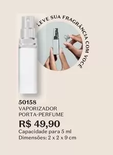 Oferta de Leve - Vaporizador Porta-Perfume por R$49,9 em O Boticário