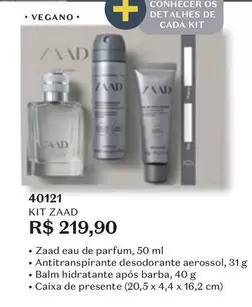 Oferta de Zaad - Kit por R$219,9 em O Boticário