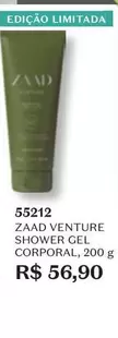 Oferta de Zaad -  Venture Gel Corporal por R$56,9 em O Boticário