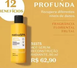 Oferta de O boticario - Hot Sérum Reconstrução Radiante por R$62,9 em O Boticário