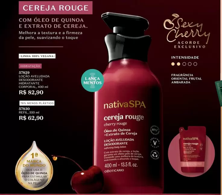 Oferta de Cereja -  Rouge por R$82,9 em O Boticário