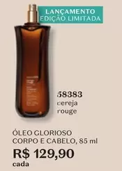 Oferta de Cereja - Óleo Corpo E Cabelo por R$129,9 em O Boticário