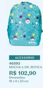 Oferta de Mochila Dr. Botica por R$102,9 em O Boticário