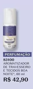 Oferta de O boticario - Aromatizador De Travesseiro E Tecidos Boa Noite por R$42,9 em O Boticário