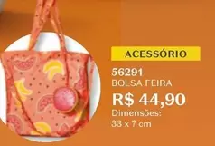 Oferta de Bolsa Feira por R$44,9 em O Boticário