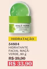 Oferta de Hidratante Facial Maçã Verde por R$33,9 em O Boticário