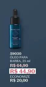 Oferta de Oleo Para Barba - Óleo Para Barba por R$44,9 em O Boticário