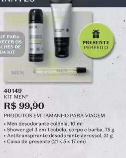 Oferta de Colônia - Kit Men por R$99,9 em O Boticário