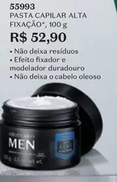 Oferta de O boticario - Pasta Capilar Alta Fixacao por R$52,9 em O Boticário