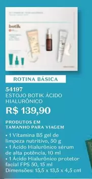 Oferta de Botik - Estojo  Ácido Hialuronico por R$139,9 em O Boticário