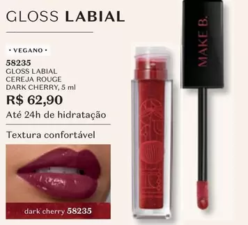 Oferta de Cereja - Labial  Rouge Dark Cherry por R$62,9 em O Boticário