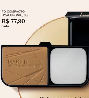 Oferta de Make B. - Pó Compacto por R$77,9 em O Boticário