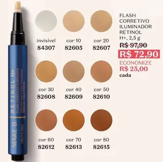 Oferta de O boticario - Flash Corretivo Iluminado Retinol por R$72,9 em O Boticário