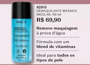 Oferta de Ideal - Demaquilante Bifasico por R$69,9 em O Boticário