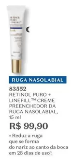 Oferta de Puro - Puro + Linefill Creme Preenchedor Da por R$99,9 em O Boticário