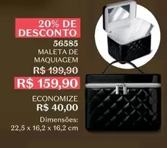 Oferta de Maleta De Maquiagem por R$159,9 em O Boticário