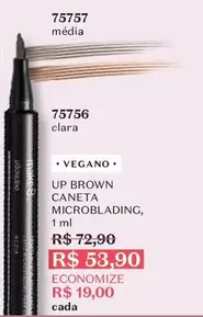 Oferta de Make B. - Caneta Microblading por R$58,9 em O Boticário