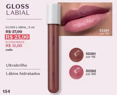 Oferta de Gloss - Labial por R$25,9 em O Boticário