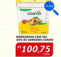 Oferta de Coamo - Margarina Com Sal 50% De Gordura por R$100,75 em Assaí Atacadista