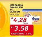 Oferta de Claybom - Margarina Com Ou Sem Sal por R$4,28 em Assaí Atacadista