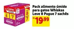 Oferta de Molho - Pack Alimento Úmido Para Gatos Whiskas por R$19,99 em Mercado Extra