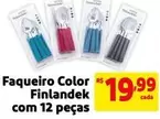 Oferta de Finlandek - Faqueiro Color Com 12 Peças por R$19,99 em Mercado Extra