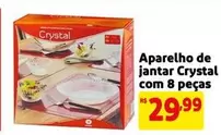 Oferta de Crystal - Aparelho De Jantar Com 8 Peças por R$29,99 em Mercado Extra