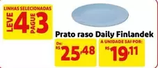 Oferta de Finlandek - Prato Raso Daily por R$25,48 em Mercado Extra