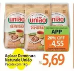 Oferta de União - Açúcar Demerara Naturale por R$5,69 em Atacadão