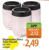 Oferta de Off - Organizador Gire E Trave Plasuti por R$2,49 em Atacadão