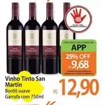 Oferta de San Martin - Vinho Tinto por R$12,9 em Atacadão