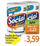 Oferta de Social Clean - Toalha De Papel por R$3,59 em Atacadão