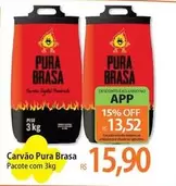 Oferta de Brasa - Carvão Pura por R$15,9 em Atacadão