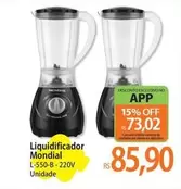 Oferta de Mondial - Liquidificador por R$85,9 em Atacadão