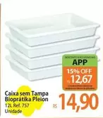 Oferta de Pleion - Caixa Sem Tampa Biopratika por R$14,9 em Atacadão