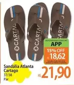 Oferta de Cartago - Sandália Atlanta por R$21,9 em Atacadão