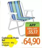 Oferta de Bel - Cadeira De Praia por R$64,9 em Atacadão