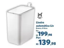 Oferta de Lixeira Automática Liv por R$139,98 em Sam's Club