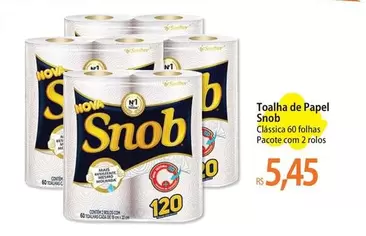 Oferta de Snob - Toalha De Papel por R$5,45 em Atacadão