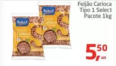 Oferta de Select - Feijão Carioca Tipo 1 por R$5,5 em Tenda Atacado