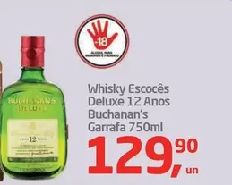 Oferta de Buchanan´s - Whisky Escoces Deluxe 12 Anos por R$129,9 em Tenda Atacado