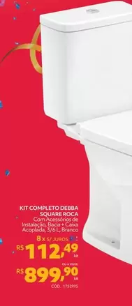 Oferta de Roca - Kit Completo Debra Square  por R$899,9 em Telhanorte