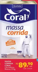 Oferta de Coral - Massa Corrida por R$89,9 em Telhanorte