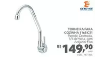 Oferta de Esteves - Torneira Para Cozinha 1168C31 por R$149,9 em Telhanorte