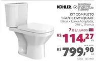 Oferta de Kohler - Kit Completo Span Flow Square por R$799,9 em Telhanorte